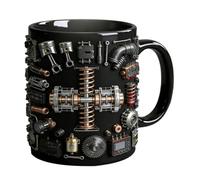 Mug En Céramique - 1 taza Mécanique Originale - /5,9 pouces Taza Moteur avec Poignée Anti-Dérapante | Pour Thé Café Fêtes Anniversaire Saint-Valentin Hommes Amateurs d'Automobiles