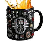 Mug En Céramique - 1 taza Mécanique Originale - /5,9 pouces Taza Moteur avec Poignée Anti-Dérapante | Pour Thé Café Fêtes Anniversaire Saint-Valentin Hommes Amateurs d'Automobiles