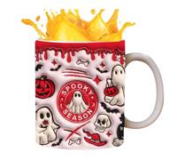 Mug Fantasma 350 ml Taza De Cerámica Espeluznante Para Bebidas Truco O