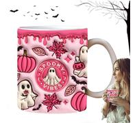 Mug Fantasma Taza 350ml Truco O Trato Halloween Espeluznante Y Mono