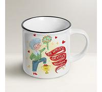 Mug Lover - The World's Greatest Grandma (ENGLISH) - Taza regalo con envelope, tarjeta de felicitación y bolsa de organza