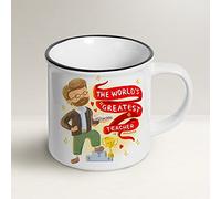 Mug Lover - The World's Greatest Teacher (His - English) - Taza regalo - Idea de regalo con envelope, tarjeta de felicitación y bolsa de organza