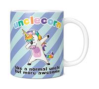 Mug Monster,Taza divertida de Unclecorn con diseño de novedad, regalo para tío, idea de regalo de cumpleaños para tío, taza extra grande y gigante disponible, taza blanca de 11 onzas