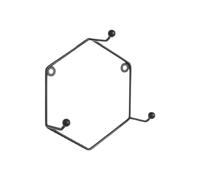 Mug Rack Wall Mounted, Display Hanger for Kitchen Storage with Hexagonal Geometric Metal Cup, 3.94x3.94x2.95 Inches Space Saving Tea Coffee Organizer for Dining Room Cafe Home Tableware Aprons Rags