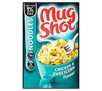 Mug Shot Fideos De Pollo Y Maíz Dulce Sabor (54g) (Paquete de 6)