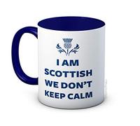 mug-tastic I Am Scottish We Don't Keep Calm - Taza de Café de Cerámica