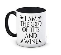 mug-tastic I Am The God of Tits and Wine - Tyrion Lannister Game of Thrones - Taza de Café de Cerámica