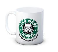 mug-tastic Star Wars Parodia - May The Froth Be with You - Taza de Café de Cerámica