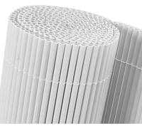 Mugar- Cañizo de PVC imitación a Mimbre de PVC de 1.600gr/m2- Mimbre Artificial- 5 MODELOS (Blanco, 2x3 metros)