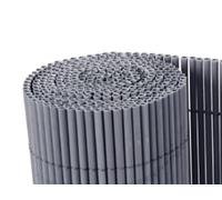 Mugar- Cañizo de PVC imitación a Mimbre de PVC de 1.600gr/m2- Mimbre Artificial- 5 MODELOS (Gris, 1.5x3 metros)