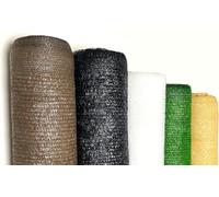 Mugar- Malla de Sombreo 90g/m2-85-90% de Ocultación- Lonas para Sombra y separación parcelas (Marrón, 1x50m)