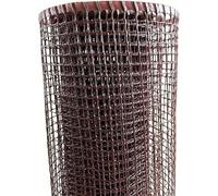 Mugar- Mallas de cuadrados plásticos para jardinería y protección-Mallas jardineras para enredaderas- Mallas para balcón-Rollos de 1x3m (Marrón, Cuadradillo 20x20mm)