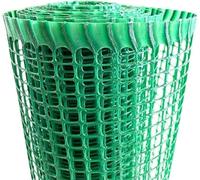 Mugar- Mallas de Cuadrados plásticos para jardinería y protección-Mallas jardineras para Enredaderas- Mallas para balcón-Rollos de 1x3m (Verde, Cuadradillo 5x5mm)