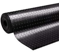 Mugar - Suelo de Goma Antideslizante | Pavimento de Caucho para Interiores y Exteriores | Alfombra Negra Antideslizante Moto | Esterilla Caucho | 200L x 100An x 0.3E cm, Negro, Caucho