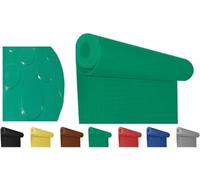 Mugar- Suelo de Goma Antideslizante - Pavimento de círculos | Suelo de Caucho | Colores Decorativos | Rollo de la Medida seleccionada (Verde, 1x4m)