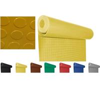 Mugar- Suelo de Goma Antideslizante - Pavimento de círculos | Suelo de Caucho | Colores Decorativos | Rollo de la Medida seleccionada (Amarillo, 1x3m)