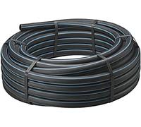 Mugar - Tuberías Alimentarias de 32 mm de Diámetro en Rollos de 25 y 50 Metros - Tubos de Polietileno Negro para Alimentación - 10 Atmosferas de Presión (50 Metros)