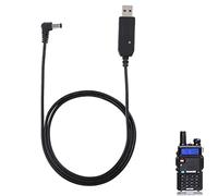 Mugast Cargador USB de Baofeng Walkie Talkie UV-5R UV-82 BF-F8HP UV-82HP UV-9R Plus para PC y Coche