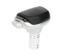 muge racing Pomo universal para palanca de cambios, apto para la mayoría de coches automáticos manuales, camiones, SUV, M8, M10, M12 (cuero negro)