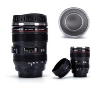 MUGEER BTY Taza de café con lente de cámara, vaso aislado de acero inoxidable, regalos novedosos para amantes, amigos, día de San Valentín, regalos de fotógrafo, regalo de cumpleaños, accesorios de
