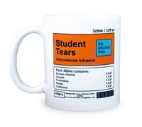 MUGEMS - Taza divertida para estudiantes con lágrimas, regalo para profesores, regalo de enseñanza, divertida taza de café de doctorado, taza de graduado para estudiantes de escuela
