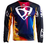 MUGENRACE Army Maillot de motocross, azul-naranja, tamaño XS para Hombres
