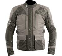 MUGENRACE Autumn impermeable Motocicleta Textil Jacke, negro-gris, tamaño 2XL para Hombres