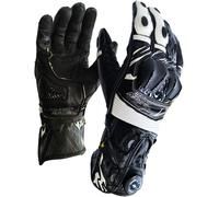 MUGENRACE Cowy Guantes de moto, Negro/Blanco, Talla 2XL