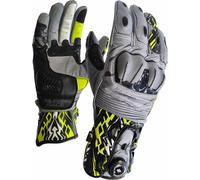 MUGENRACE Cowy Kangaroo Motor Guantes de ciclismo, gris-amarillo, tamaño XS para Hombres