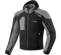 MUGENRACE Double Chaqueta Softshell impermeable, negro-gris, tamaño XL para Hombres