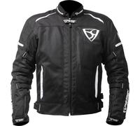 MUGENRACE Fuggire-A Chaqueta Textil Moto, negro-blanco, tamaño L para Hombres