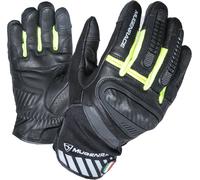 MUGENRACE Hai-Ko Guantes de moto, negro/amarillo neón, Talla M