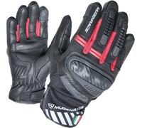 MUGENRACE Hai-Ko Guantes de moto, negro/rojo, Talla M
