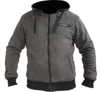 MUGENRACE Manyo Sudadera con capucha y cremallera, gris, tamaño M para Hombres