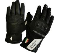 MUGENRACE Mia Short Motor Guantes de ciclismo, negro-blanco, tamaño 3XL para Hombres