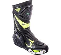 MUGENRACE Sphantom 2 Fluo Stivali da moto traforati, nero/giallo fluo, 47