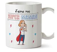 Mugffins Maman Mug/Tasse - Super Maman - Tasse Originale mère/Cadeau Anniversaire fête des mères