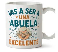 MUGFFINS taza abuela con frase Vas a ser excelente en Español | regalo abuela original cumpleaños navidad | 330 Ml 11 oz | Abuelitos-2 v1.2MA