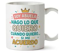 MUGFFINS taza abuela regalo abuela divertida | cumpleaños navidad graciosa | frase hago lo que quiero, cuando quiero… si me acuerdo en Español | Abuelitos v2