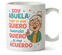 MUGFFINS taza abuela regalo abuela divertida | cumpleaños navidad graciosa | frase hago lo que quiero, cuando quiero… si me acuerdo en Español | Abuelitos v1