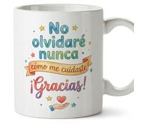 MUGFFINS taza agradecimiento enfermera No olvidaré nunca cómo me cuidaste ¡Gracias! en Español regalo enfermera hospital enfermería | enfermeria v2