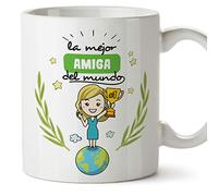 MUGFFINS Taza Amiga -Familiares Mundo -Regalos Originales y Divertidos -Tazas de Café y Té