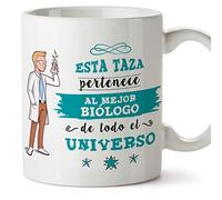 MUGFFINS Taza Biólogo (Mejor del Universo) - Regalos Originales y Divertidos de Biología