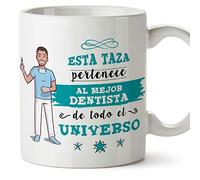 MUGFFINS Taza Dentista Hombre (Mejor del Universo) - Regalos Originales y Divertidos de Odontología