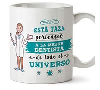 MUGFFINS Taza Dentista Mujer (Mejor del Universo) - Regalos Originales y Divertidos de Odontología