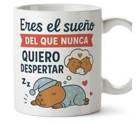 MUGFFINS taza enamorados Mug Eres el sueño del que nunca quiero despertar en español | regalo original aniversario, capibaras, amor, novios, romántico, San Valentín, carpincho | capylove v2