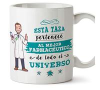 MUGFFINS Taza Farmacéutico (Mejor del Universo) - Regalos Originales y Divertidos de Farmacia