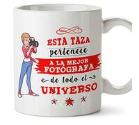 MUGFFINS Taza Fotógrafa (Mejor del Universo) - Regalos Originales y Divertidos de Fotografía
