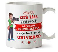 MUGFFINS Taza Fotógrafo (Mejor del Universo) - Regalos Originales y Divertidos de Fotografía