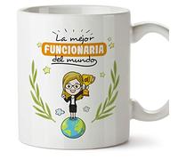 MUGFFINS Taza Funcionaria (Mejor del Mundo) - Regalos Originales y Divertidos de Oposición